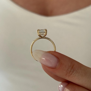 Round Halo, Pave & Split Shank Engagement Ring – 1.93 CT Lab Grown Diamond