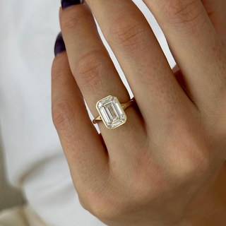 Round Halo, Pave & Split Shank Engagement Ring – 1.93 CT Lab Grown Diamond