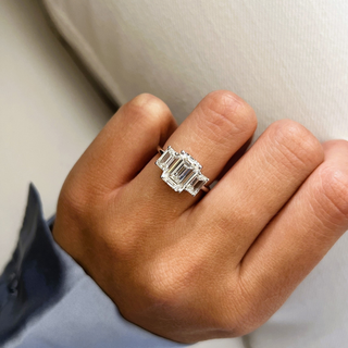 Round Halo, Pave & Split Shank Engagement Ring – 1.93 CT Lab Grown Diamond