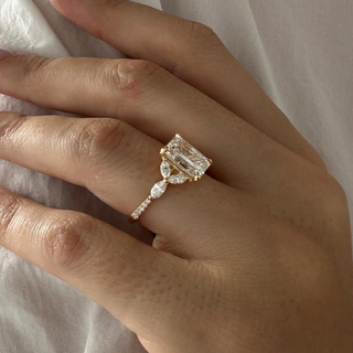 Round Halo, Pave & Split Shank Engagement Ring – 1.93 CT Lab Grown Diamond
