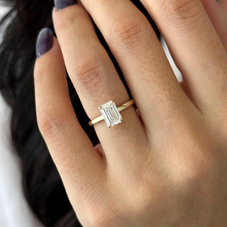 Round Halo, Pave & Split Shank Engagement Ring – 1.93 CT Lab Grown Diamond