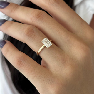 Round Halo, Pave & Split Shank Engagement Ring – 1.93 CT Lab Grown Diamond