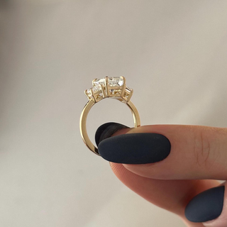Round Halo, Pave & Split Shank Engagement Ring – 1.93 CT Lab Grown Diamond