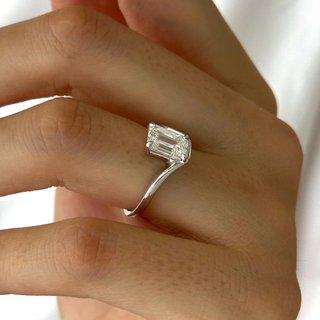 Round Halo, Pave & Split Shank Engagement Ring – 1.93 CT Lab Grown Diamond