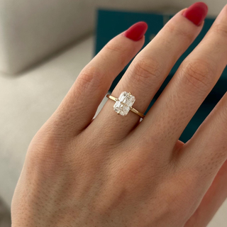 Round Halo, Pave & Split Shank Engagement Ring – 1.93 CT Lab Grown Diamond