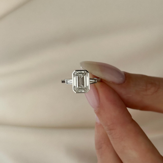 Round Halo, Pave & Split Shank Engagement Ring – 1.93 CT Lab Grown Diamond