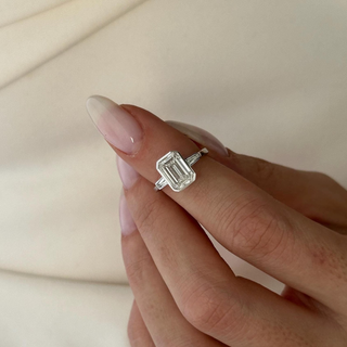 Round Halo, Pave & Split Shank Engagement Ring – 1.93 CT Lab Grown Diamond