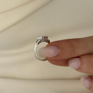 Round Halo, Pave & Split Shank Engagement Ring – 1.93 CT Lab Grown Diamond