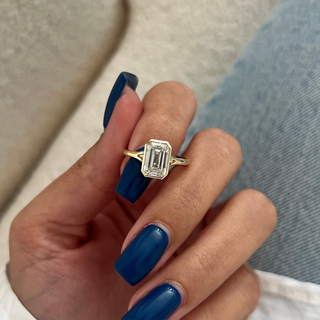 Round Halo, Pave & Split Shank Engagement Ring – 1.93 CT Lab Grown Diamond