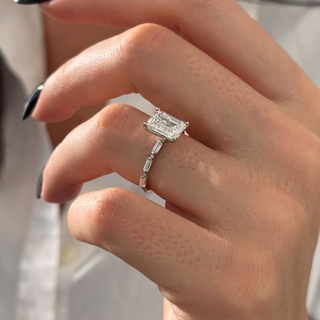 Round Halo, Pave & Split Shank Engagement Ring – 1.93 CT Lab Grown Diamond
