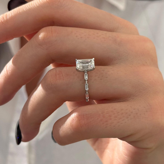 Round Halo, Pave & Split Shank Engagement Ring – 1.93 CT Lab Grown Diamond