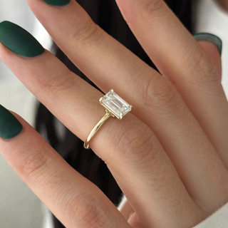 Round Halo, Pave & Split Shank Engagement Ring – 1.93 CT Lab Grown Diamond