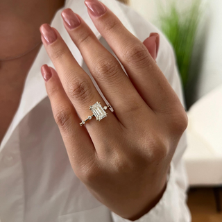 Round Halo, Pave & Split Shank Engagement Ring – 1.93 CT Lab Grown Diamond