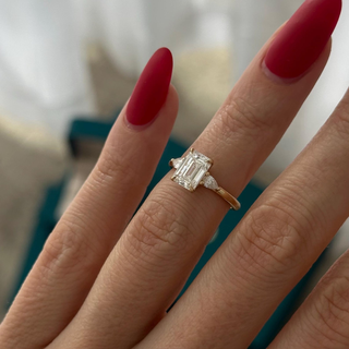 Round Halo, Pave & Split Shank Engagement Ring – 1.93 CT Lab Grown Diamond