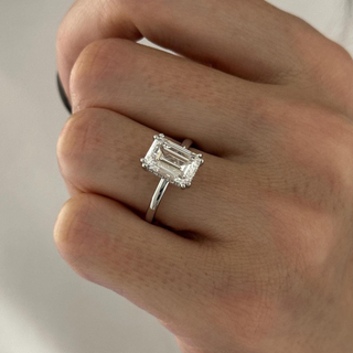 Round Halo, Pave & Split Shank Engagement Ring – 1.93 CT Lab Grown Diamond