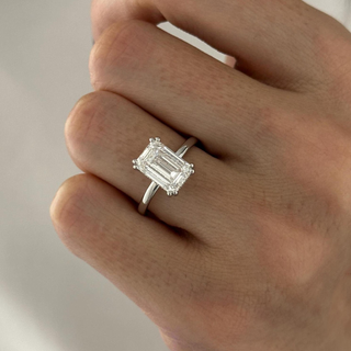 Round Halo, Pave & Split Shank Engagement Ring – 1.93 CT Lab Grown Diamond