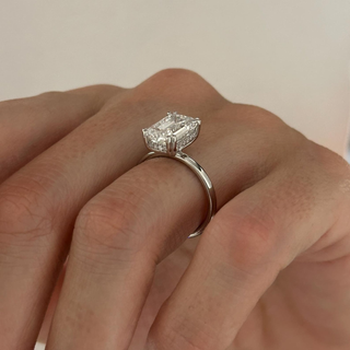 Round Halo, Pave & Split Shank Engagement Ring – 1.93 CT Lab Grown Diamond