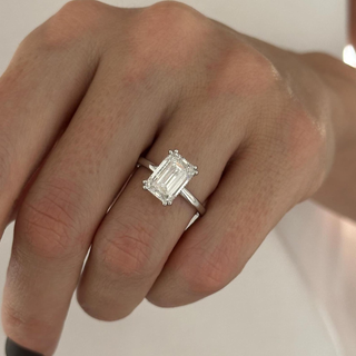 Round Halo, Pave & Split Shank Engagement Ring – 1.93 CT Lab Grown Diamond