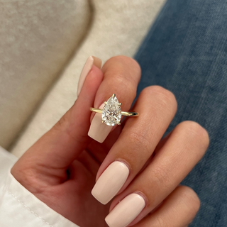 Round Halo, Pave & Split Shank Engagement Ring – 1.93 CT Lab Grown Diamond