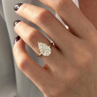 Round Halo, Pave & Split Shank Engagement Ring – 1.93 CT Lab Grown Diamond