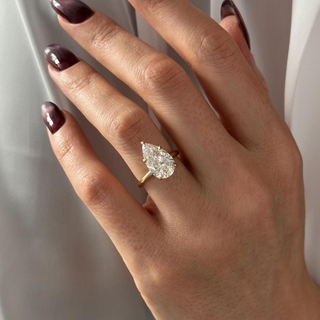 Round Halo, Pave & Split Shank Engagement Ring – 1.93 CT Lab Grown Diamond