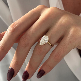 Round Halo, Pave & Split Shank Engagement Ring – 1.93 CT Lab Grown Diamond