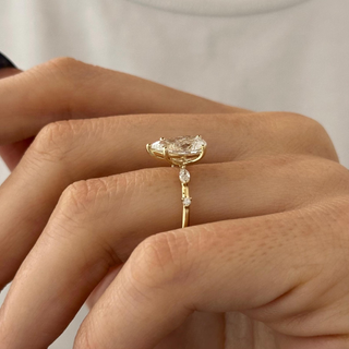 Round Halo, Pave & Split Shank Engagement Ring – 1.93 CT Lab Grown Diamond