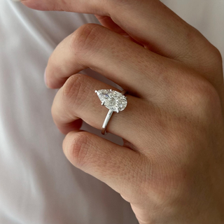 Round Halo, Pave & Split Shank Engagement Ring – 1.93 CT Lab Grown Diamond