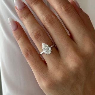 Round Halo, Pave & Split Shank Engagement Ring – 1.93 CT Lab Grown Diamond