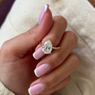 Round Halo, Pave & Split Shank Engagement Ring – 1.93 CT Lab Grown Diamond