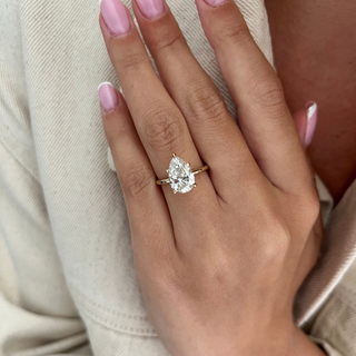 Round Halo, Pave & Split Shank Engagement Ring – 1.93 CT Lab Grown Diamond