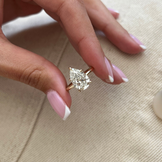 Round Halo, Pave & Split Shank Engagement Ring – 1.93 CT Lab Grown Diamond