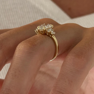 Round Halo, Pave & Split Shank Engagement Ring – 1.93 CT Lab Grown Diamond
