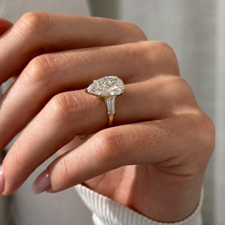 Round Halo, Pave & Split Shank Engagement Ring – 1.93 CT Lab Grown Diamond