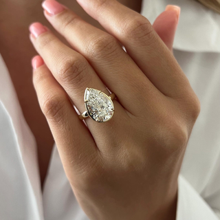 Round Halo, Pave & Split Shank Engagement Ring – 1.93 CT Lab Grown Diamond