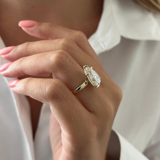 Round Halo, Pave & Split Shank Engagement Ring – 1.93 CT Lab Grown Diamond