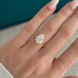 Round Halo, Pave & Split Shank Engagement Ring – 1.93 CT Lab Grown Diamond