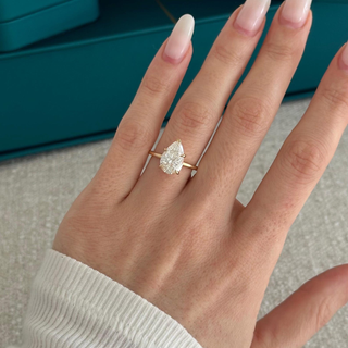 Round Halo, Pave & Split Shank Engagement Ring – 1.93 CT Lab Grown Diamond