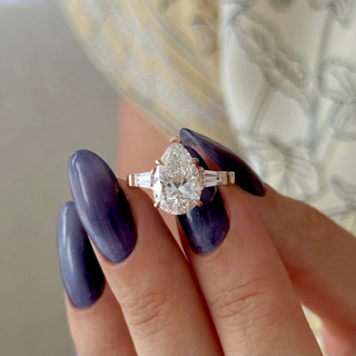 Round Halo, Pave & Split Shank Engagement Ring – 1.93 CT Lab Grown Diamond