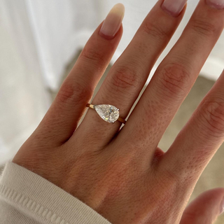 Round Halo, Pave & Split Shank Engagement Ring – 1.93 CT Lab Grown Diamond