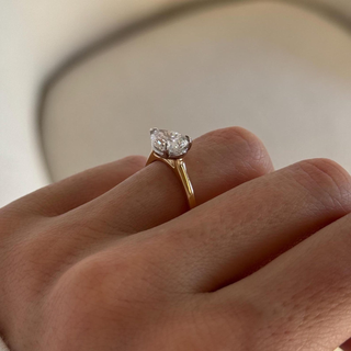 Round Halo, Pave & Split Shank Engagement Ring – 1.93 CT Lab Grown Diamond