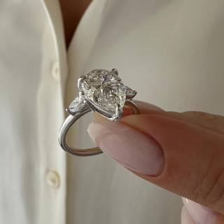 Round Halo, Pave & Split Shank Engagement Ring – 1.93 CT Lab Grown Diamond