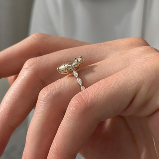 Round Halo, Pave & Split Shank Engagement Ring – 1.93 CT Lab Grown Diamond