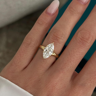 Round Halo, Pave & Split Shank Engagement Ring – 1.93 CT Lab Grown Diamond