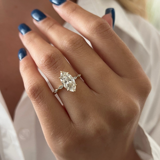 Round Halo, Pave & Split Shank Engagement Ring – 1.93 CT Lab Grown Diamond