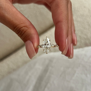 Round Halo, Pave & Split Shank Engagement Ring – 1.93 CT Lab Grown Diamond