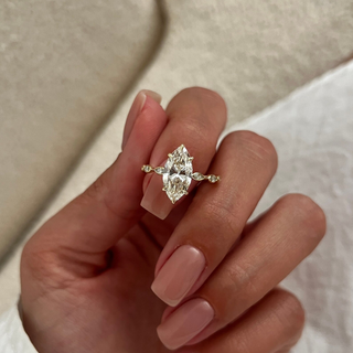 Round Halo, Pave & Split Shank Engagement Ring – 1.93 CT Lab Grown Diamond