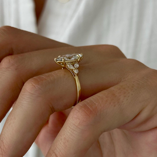 Round Halo, Pave & Split Shank Engagement Ring – 1.93 CT Lab Grown Diamond