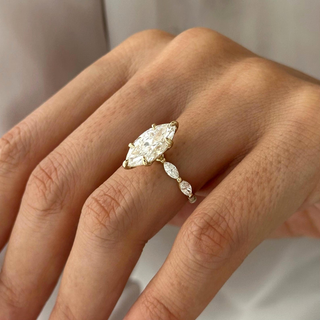 Round Halo, Pave & Split Shank Engagement Ring – 1.93 CT Lab Grown Diamond