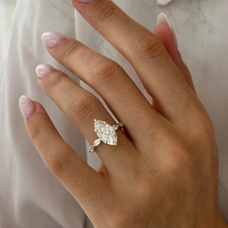 Round Halo, Pave & Split Shank Engagement Ring – 1.93 CT Lab Grown Diamond